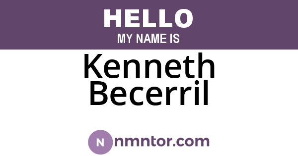 Kenneth Becerril