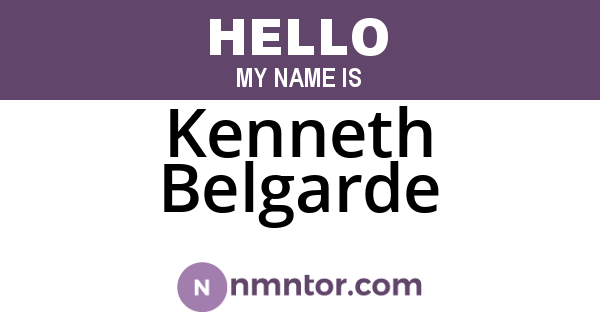 Kenneth Belgarde