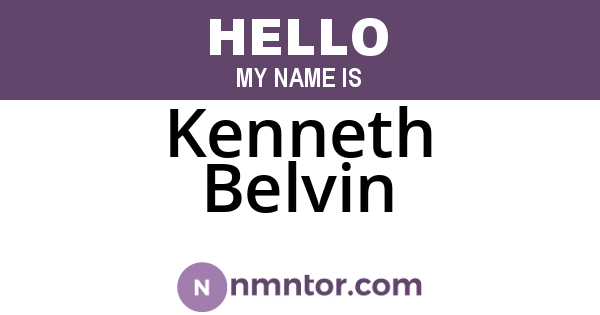Kenneth Belvin