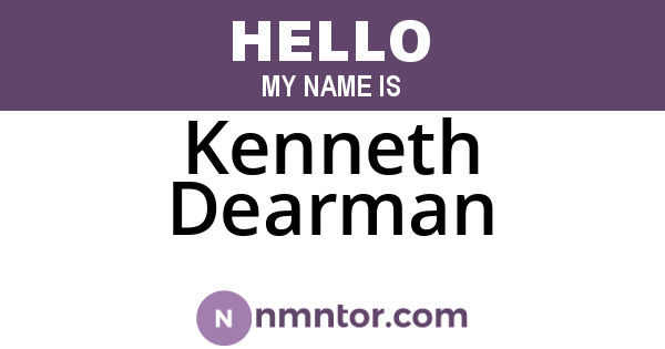 Kenneth Dearman