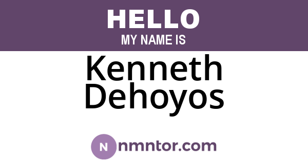 Kenneth Dehoyos