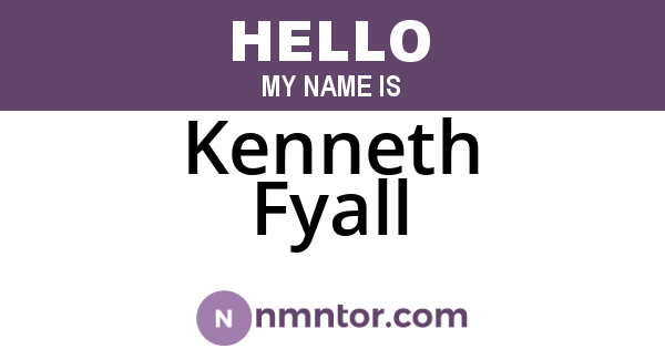 Kenneth Fyall