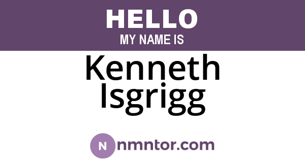 Kenneth Isgrigg