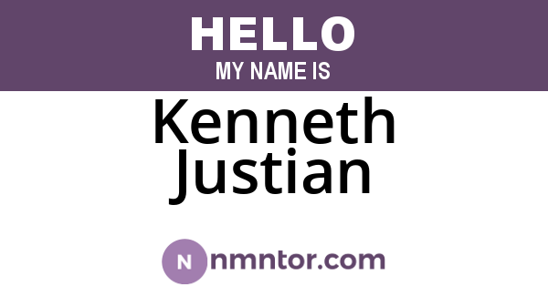 Kenneth Justian
