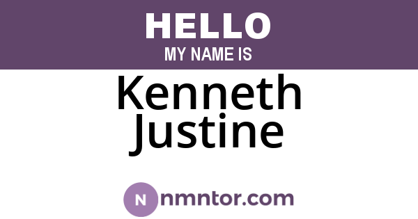 Kenneth Justine