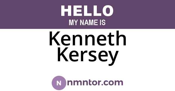 Kenneth Kersey
