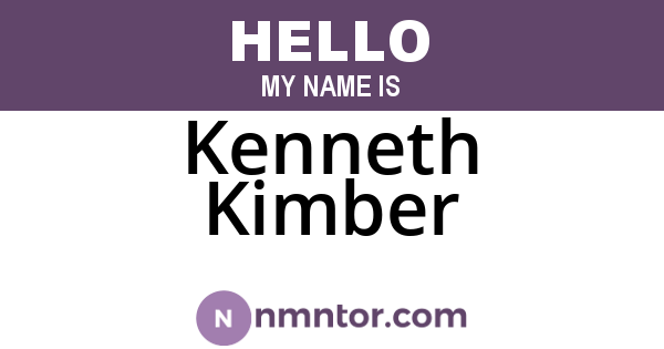 Kenneth Kimber