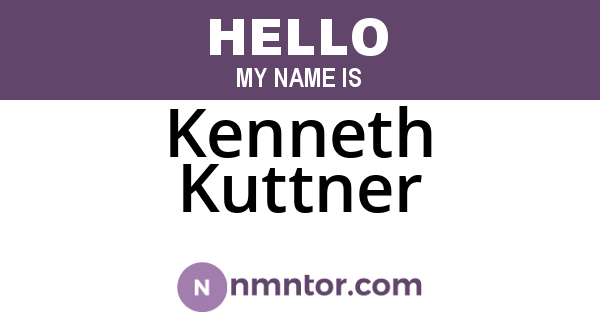 Kenneth Kuttner