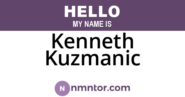 Kenneth Kuzmanic