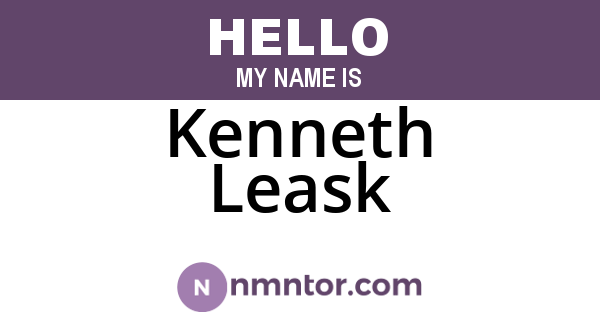 Kenneth Leask