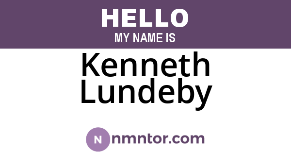Kenneth Lundeby