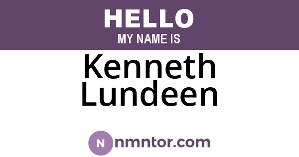 Kenneth Lundeen