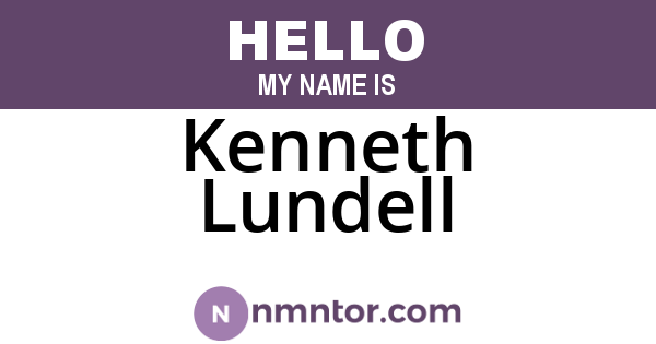 Kenneth Lundell