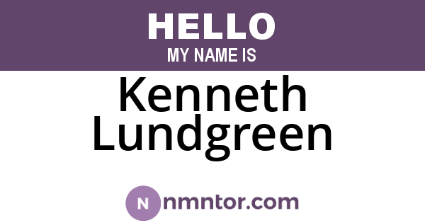 Kenneth Lundgreen