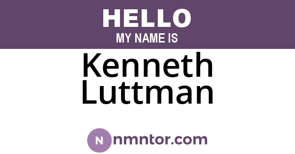 Kenneth Luttman
