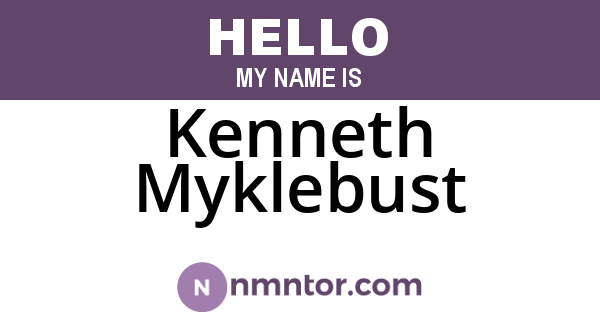Kenneth Myklebust