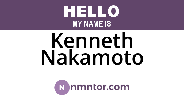 Kenneth Nakamoto