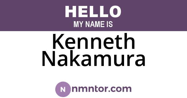 Kenneth Nakamura