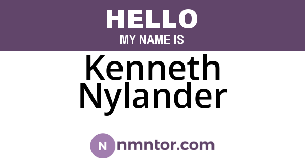 Kenneth Nylander