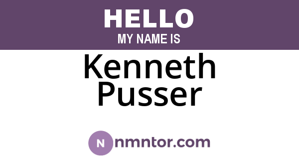 Kenneth Pusser