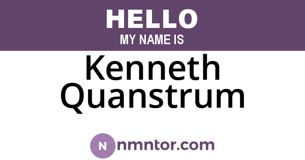 Kenneth Quanstrum