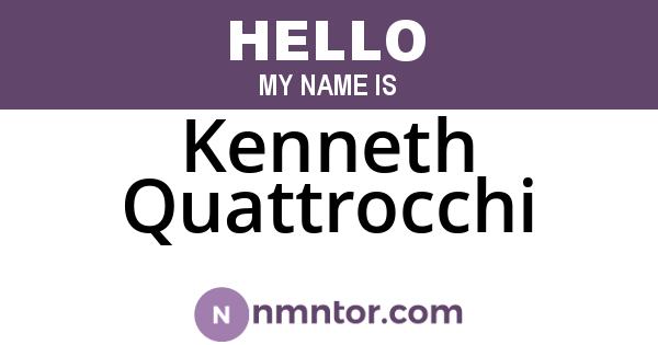 Kenneth Quattrocchi
