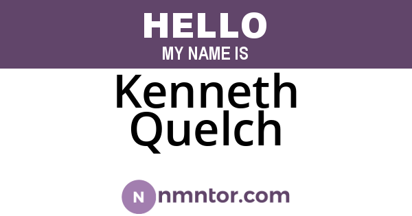 Kenneth Quelch