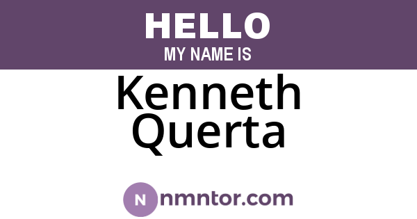 Kenneth Querta