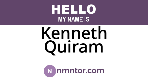Kenneth Quiram