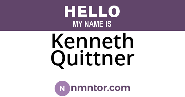 Kenneth Quittner