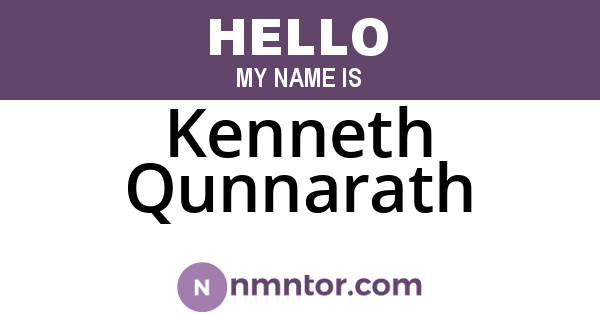 Kenneth Qunnarath