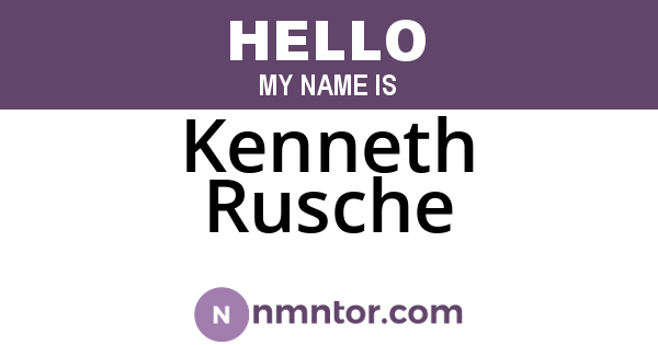 Kenneth Rusche