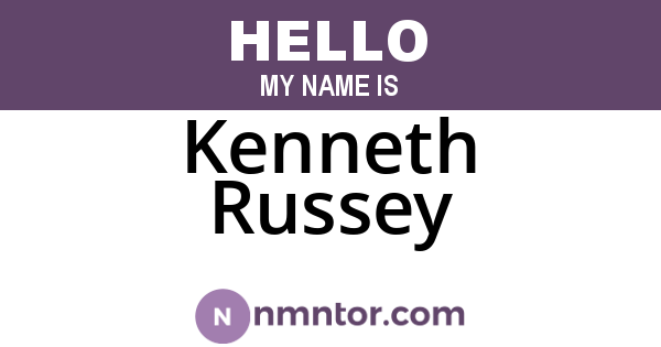 Kenneth Russey