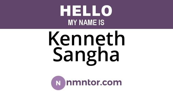 Kenneth Sangha