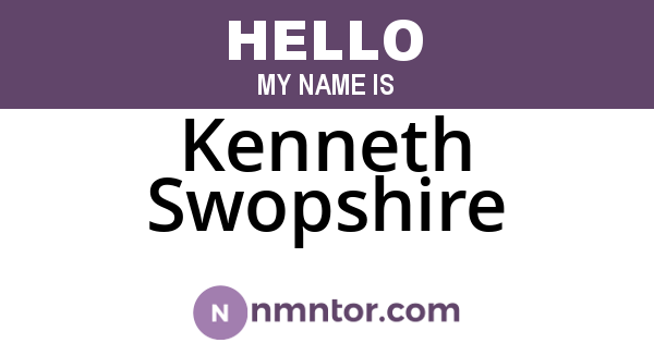 Kenneth Swopshire