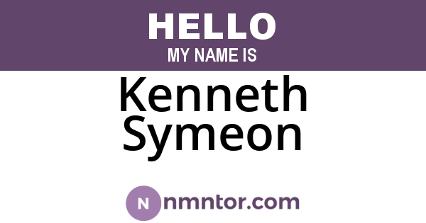 Kenneth Symeon