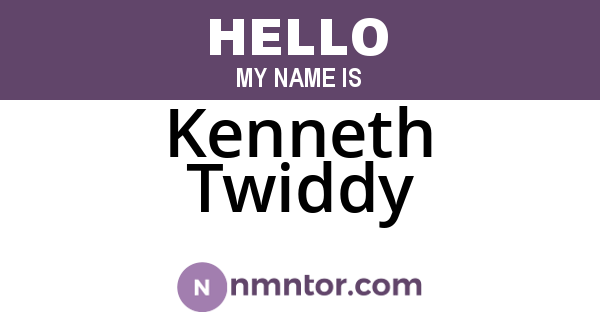 Kenneth Twiddy