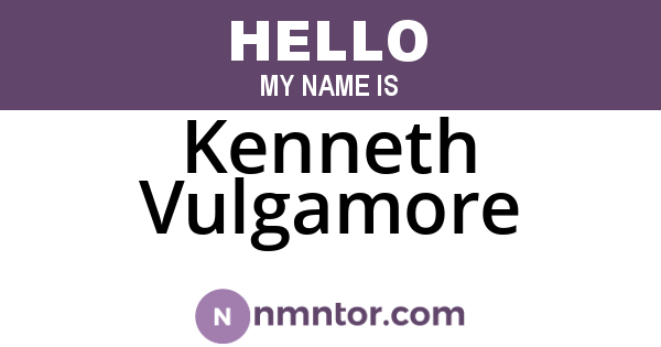 Kenneth Vulgamore