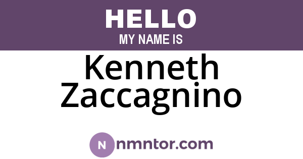 Kenneth Zaccagnino