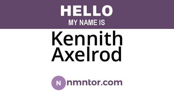 Kennith Axelrod