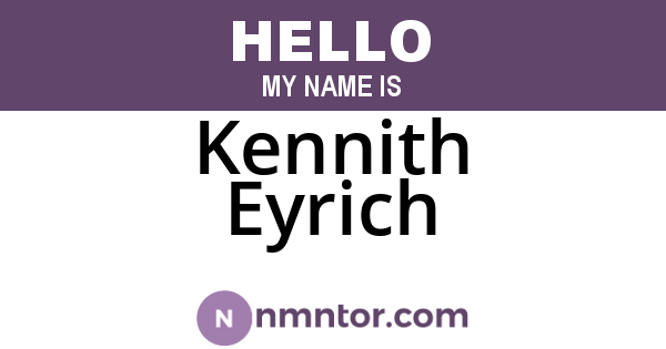 Kennith Eyrich