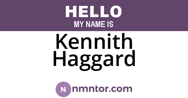 Kennith Haggard