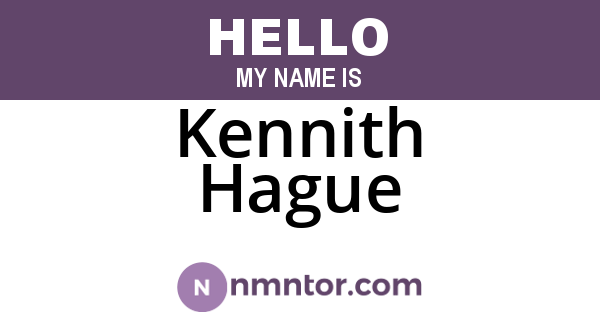 Kennith Hague