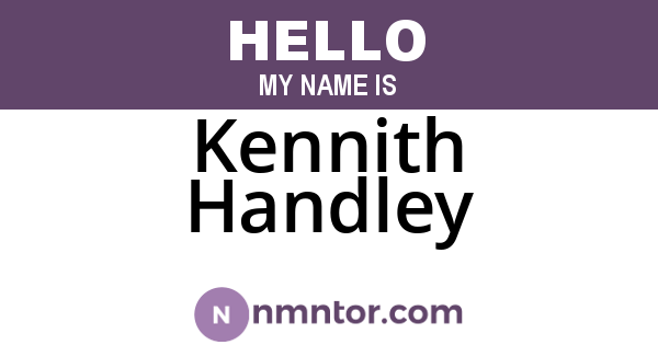 Kennith Handley