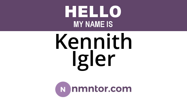Kennith Igler