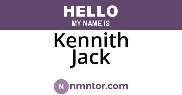 Kennith Jack