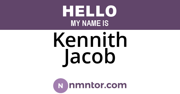 Kennith Jacob