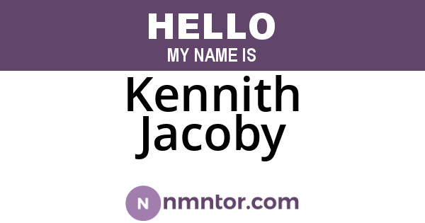 Kennith Jacoby