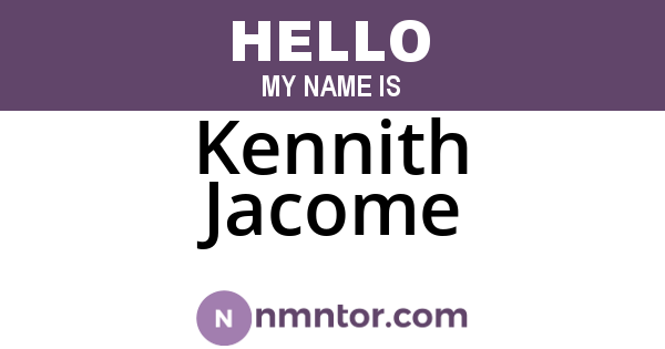 Kennith Jacome