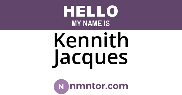 Kennith Jacques